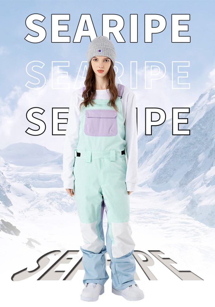 Women's Searipe Mountain Discover Colorblock Snow Pants Bibs