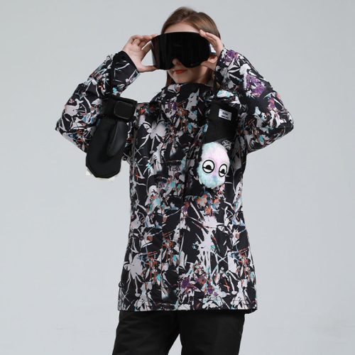 Women's Gsou Snow Flower Winter Mountain Idol Snow Jacket