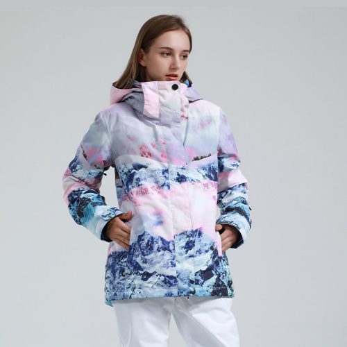 Women's Gsou Snow Flower Winter Mountain Idol Snow Jacket