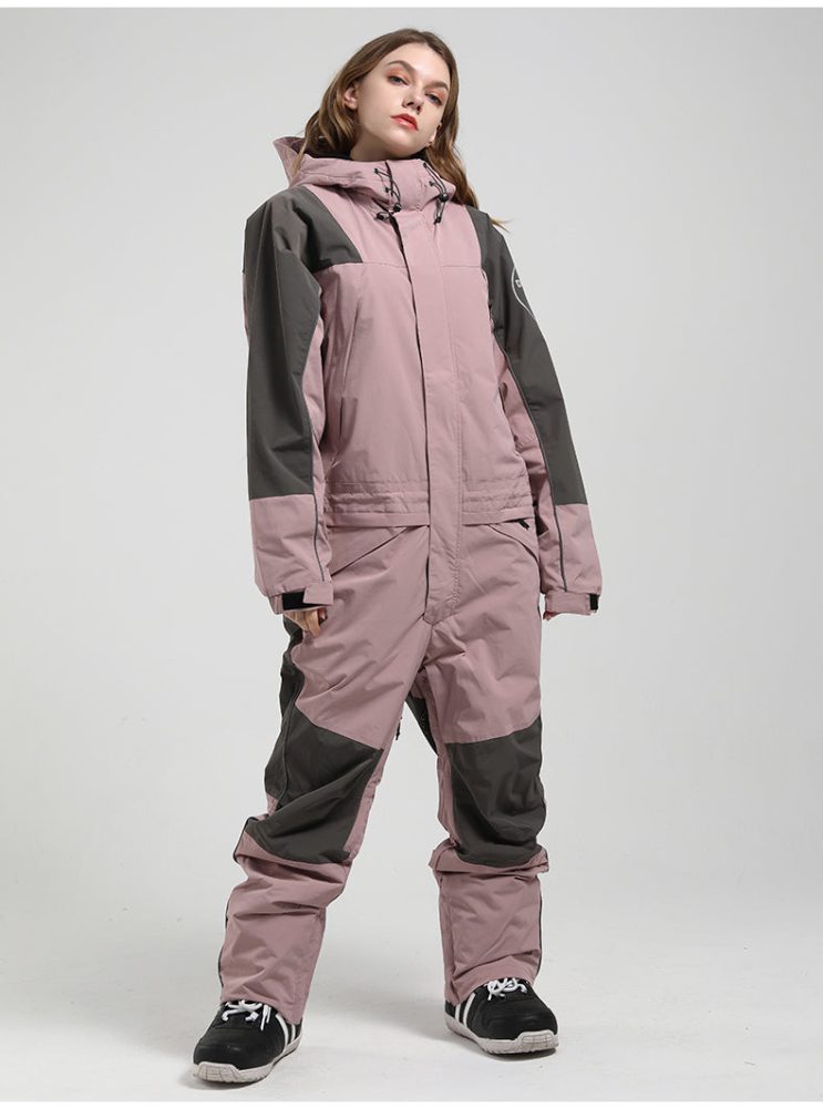 Women's Mountain Destroyer Snowshredding One Piece Ski Suits Winter Snowsuits