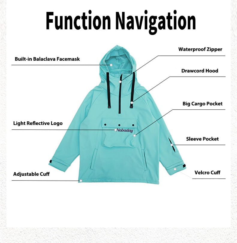 Nobaday Mountain Warrior Anorak Snowboard Jacket