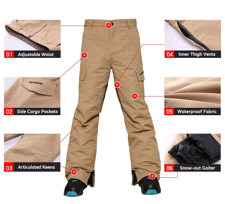 Men's Searipe Storm Thunder Snowboard Pants