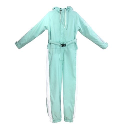 Women's Unisex North White Colorful Sky One Piece Snowsuit