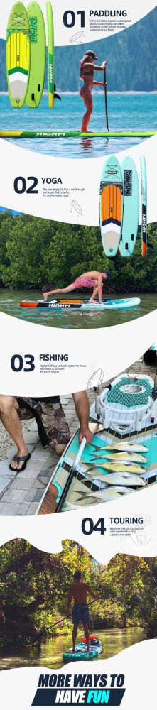 California Breeze 11' Inflatable Stand Up Paddle Board Package By Highpi SUP