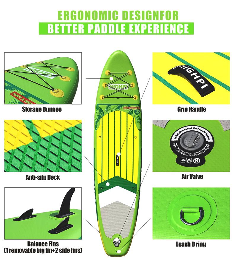 California Breeze 11' Inflatable Stand Up Paddle Board Package By Highpi SUP