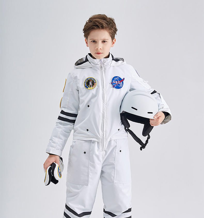 Kids Doorek Nasa Space Waterproof Cute Ski Suit One Piece Snowsuits