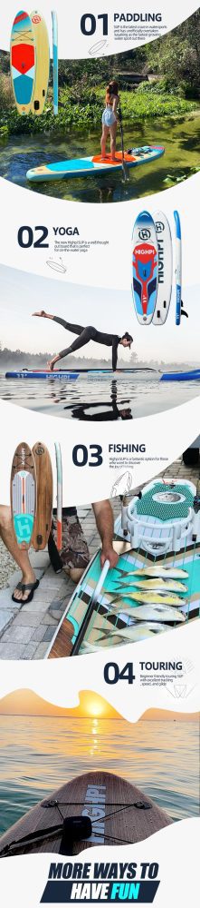 California Breeze 11' Inflatable Stand Up Paddle Board Package By Highpi SUP