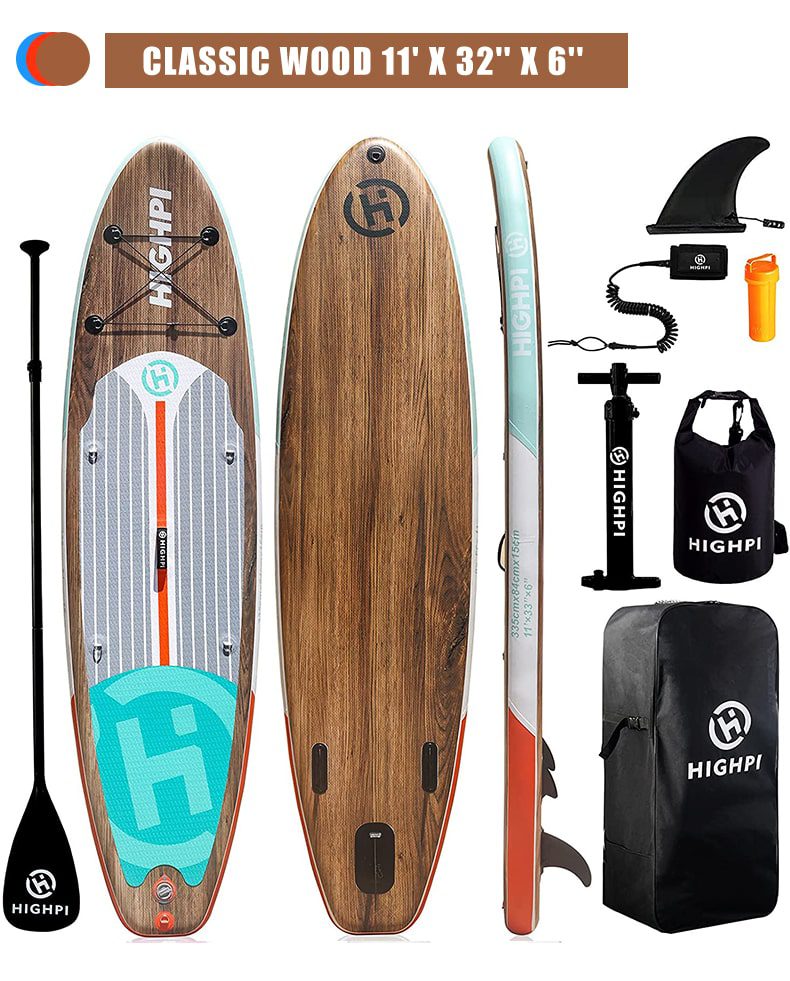 California Breeze 11' Inflatable Stand Up Paddle Board Package By Highpi SUP