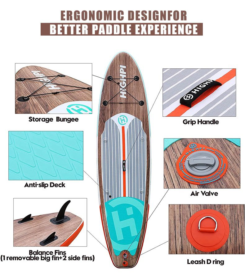 California Breeze 11' Inflatable Stand Up Paddle Board Package By Highpi SUP