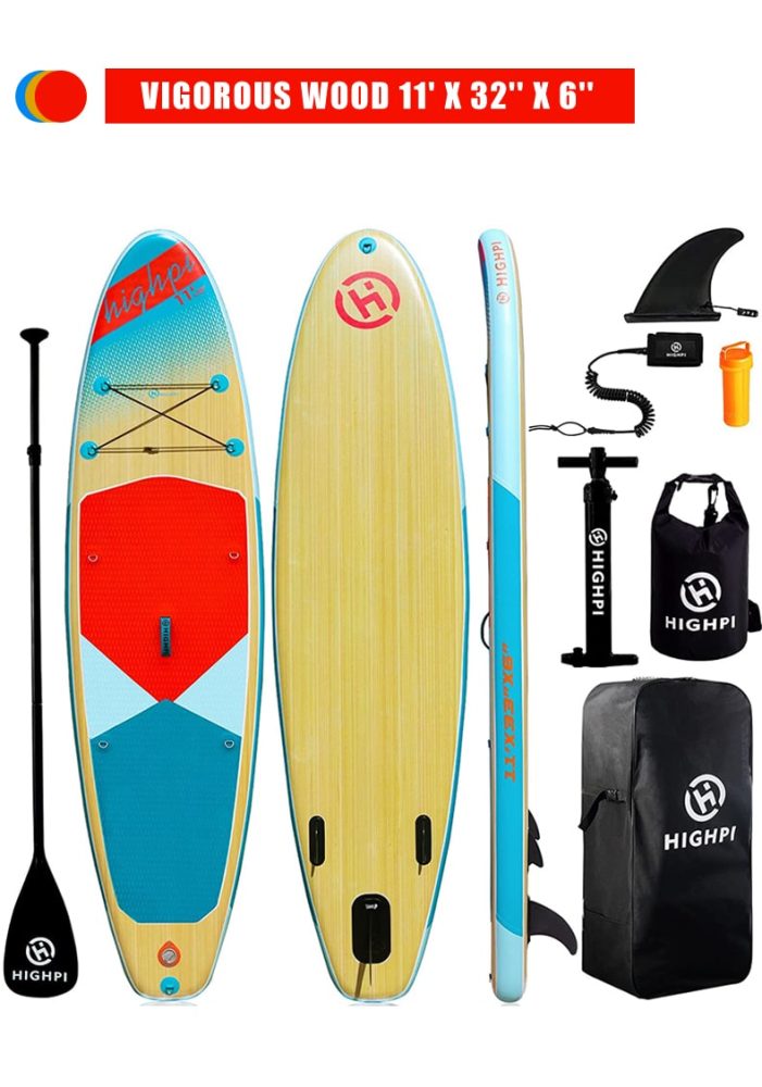 California Breeze 11' Inflatable Stand Up Paddle Board Package By Highpi SUP