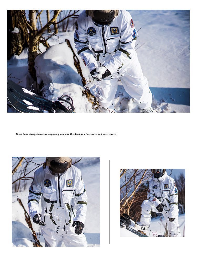 PINGUP Nasa Outer Space One Piece Snowboard Suits