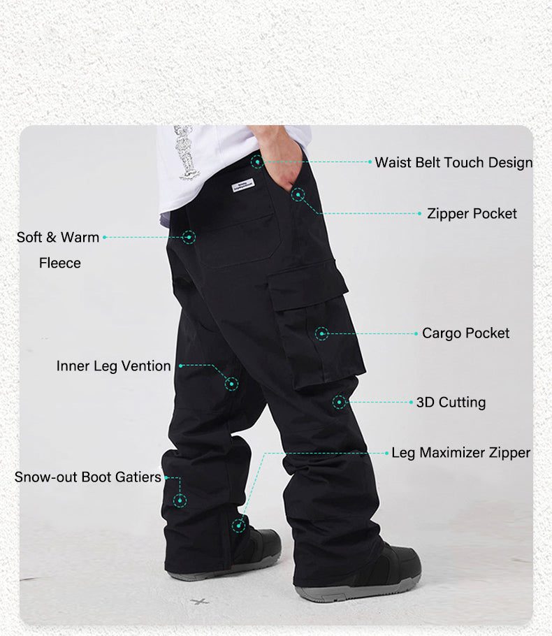 Men's Nobaday Cargo Winter Outdoor Snow Pants