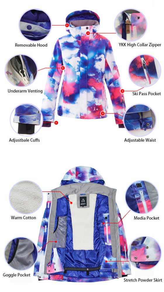 Everbright Womens snowboard Jacket product details 553ace18 1d04 43b7 abe1 d2d0151218bc