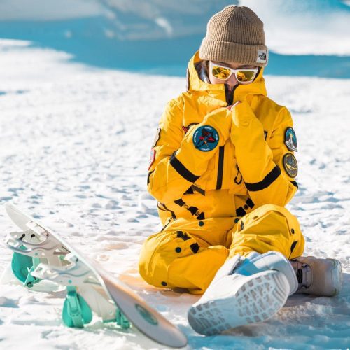 Men's PINGUP Nasa Space Station One Piece Snowboard Suits