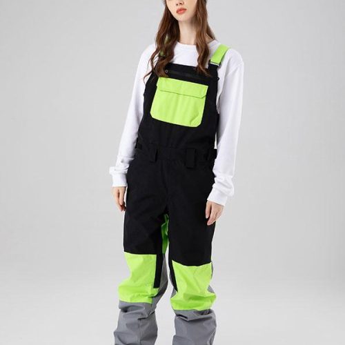 Women's Searipe Mountain Discover Colorblock Snow Pants Bibs