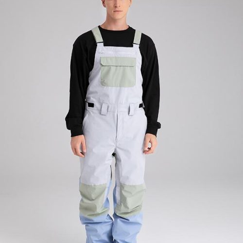 Men's Searipe Mountain Discover Colorblock Snow Pants Bibs