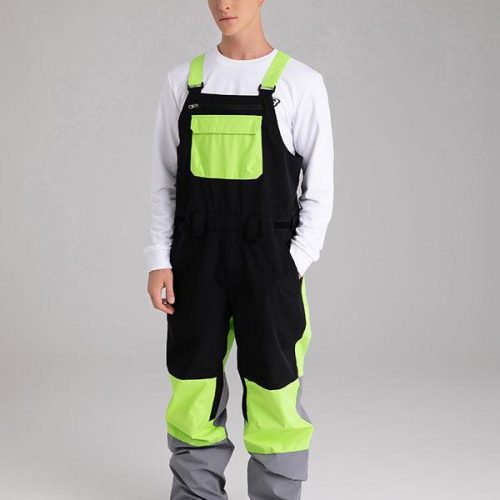 Men's Searipe Mountain Discover Colorblock Snow Pants Bibs