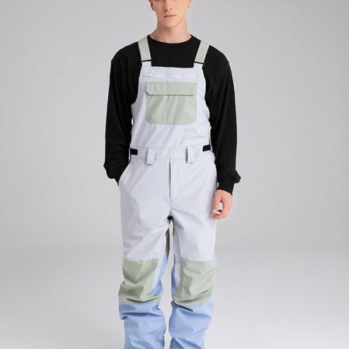 Men's Searipe Mountain Discover Colorblock Snow Pants Bibs