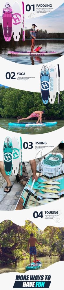 California Breeze 10'6'' Inflatable Stand Up Paddle Board Package By Highpi SUP