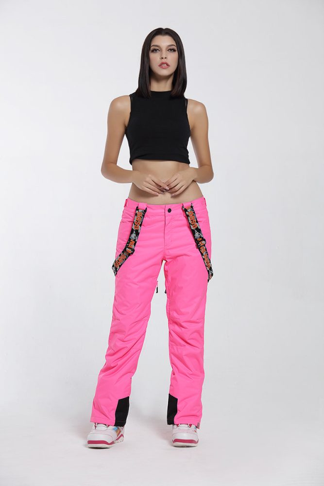 Women s Highland Bib Ski Pants Rose