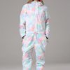 Women's Searipe One Piece Colorful Ski Suits Winter Jumpsuit Snowsuits