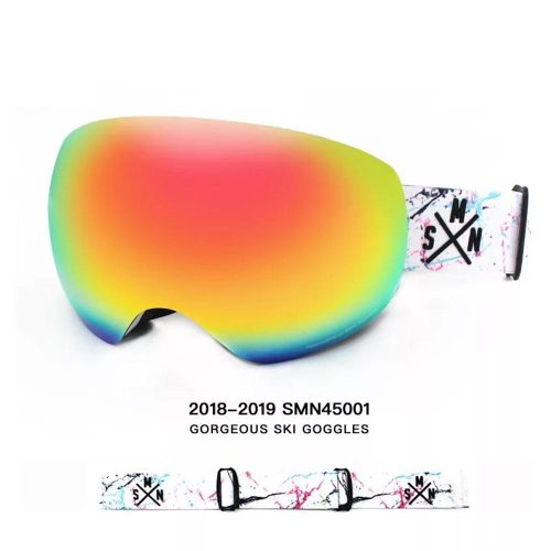 Unisex Color Strap Full Screen Ski Goggles - snowverb