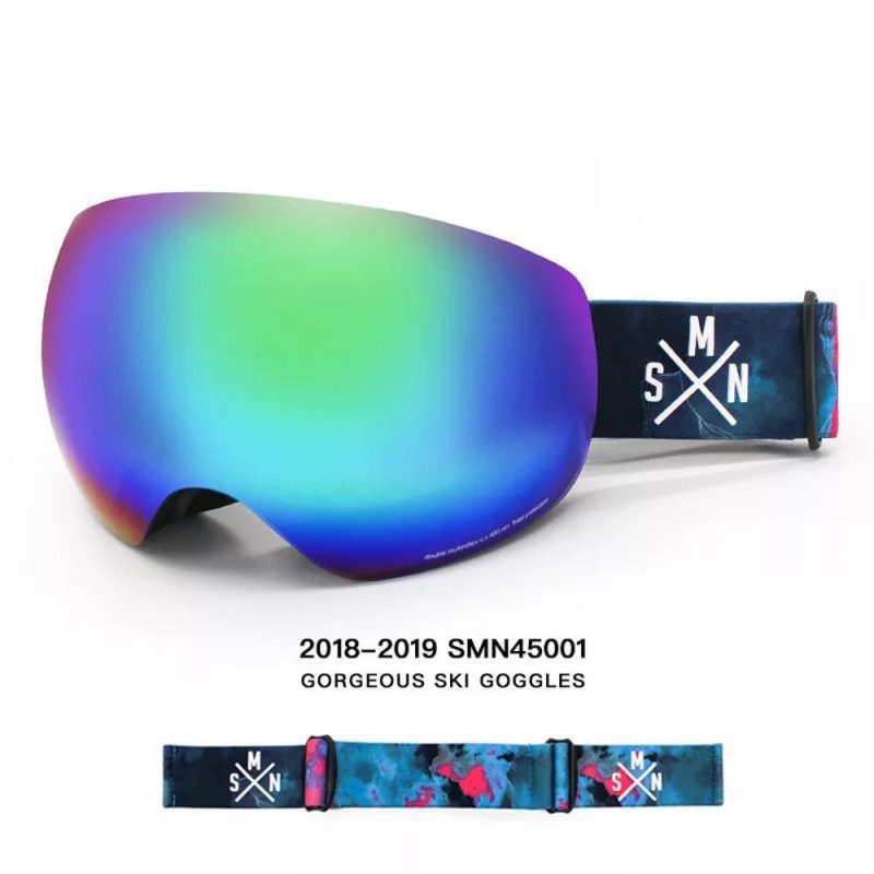 Unisex Color Strap Full Screen Ski Goggles - snowverb